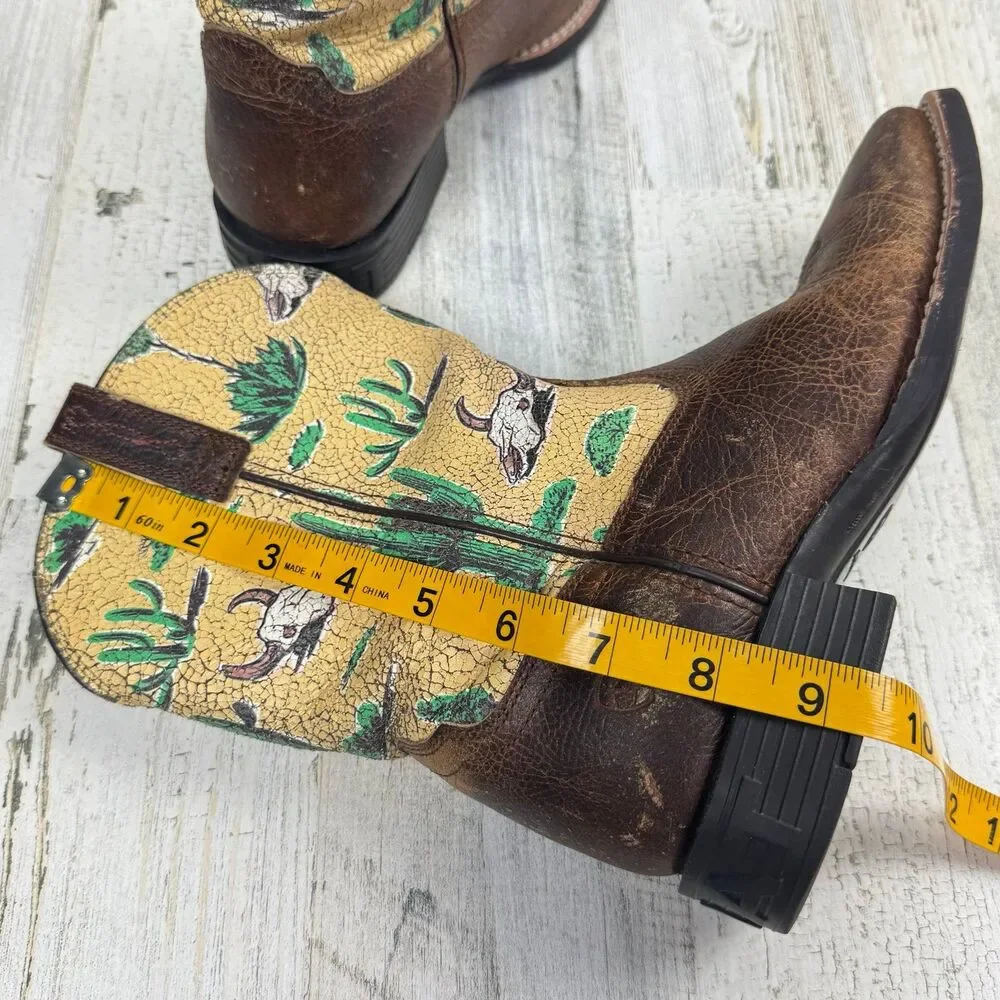 Ariat Kids Round Up Wide Square Toe Western Boot (Little Kid/Big Kid)a size 3
